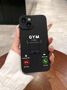 Ốp lưng điện thoại "GYM Is Calling" dành cho người tập thể dục, thiết kế màn hình cuộc gọi vui nhộn, chất liệu TPU mờ chống sốc, bảo vệ ống kính, phụ kiện quà tặng hàng ngày và sinh nhật cho người yêu thích thể thao, tương thích với iPhone 11/13 Pro Max/15/17/17 Pro Max/16 và Galaxy S24 Ultra/Galaxy S25 Ultra. - màu đen - Xem 7