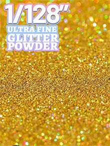 80g/2.85oz Holographic Ultra Fine Glitter, 1/128" Resin Glitter Sequins, Suitable For Tumblers, Resin Crafts, Slime, Nail Art, Holiday Decorations, Christmas Ornaments - 金色 - 查看 2