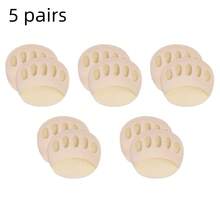 5双装米色前脚掌垫蜂窝面料跖骨垫隐形袜垫男女通用可重复使用前脚掌垫 - 彩色 - 查看 13