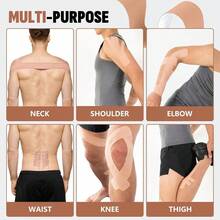 10/20/30/40pcs 2in X 10in Pre-Cut Kinesiology Tape, Elastic Sports Muscle Tape, Random Color - Multicolor - View 7
