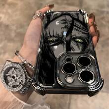 Funda de teléfono creativa personalizada, a la moda y genial: Nueva serie animada, popular nueva serie de dibujos animados, Ataque a los Titanes, protección contra golpes y caídas en las cuatro esquinas, adecuada para  17/17 Pro/17 Pro Max/17 Air/ 16/16 Pro/16 Pro Max/16 Plus/ 15/15 Pro Max/15 Pro/15 Plus/ 14/14 Pro/14 Plus/14 Pro Max/ 13/13 Pro/13 Pro Max/12/12 Pro/12 Pro Max/11/11 Pro/11 Pro Max/XR/X/XS/XS Max. Es el regalo de cumpleaños perfecto para novias, novios, esposos, esposas, amigos o para uno mismo, innovador y a la moda, adecuado tanto para hombres como para mujeres. - Negro 3300 - Ver 7