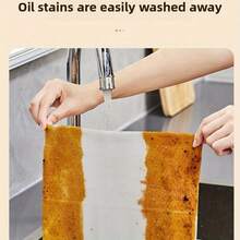 可水洗厨房纸巾，吸水性强，不粘油，卷装，聚酯纤维材质，适用于厨房、汽车、客厅、浴室、卧室等场所。是厨房清洁的必备品，也是厨房的装饰品。 - 彩色 - 查看 8