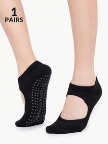 5 pares de calcetines multicolor para mujer, de unicolor, de tela de punto transpirable, con suela antideslizante, estilo INS, adecuados para deportes, yoga, baile, pilates de interior, fitness en el piso, regalo, otoño - Multicolor - Ver 12