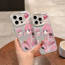 Funda de teléfono Anime Bocchi The Rock para iPhone 16 15 14 13 12 11 Pro Max X XR XS Max 8 7 Plus, cubierta trasera mate a prueba de golpes - Colores mezclados - Ver 3