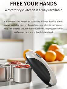 1pc USB Wireless Electric Can Opener, Multi-Function Smart Electric Can & Bottle Opener, Rechargeable, One-Touch Automatic Operation, Wireless Design - Suitable For Elderly, Mothers, Housewarming Gifts (USB-Kitchen Tool)