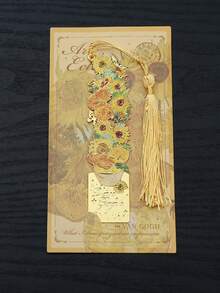 1pc Vintage Oil Painting Style Metal Bookmark, Classic Oil Painting Bookmark Series, Diary/Book Clip Accessory, Essential For Back To School Season - Multicolor - View 13