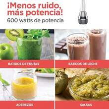 Licuadora Personal BlackandDecker ,2 Velocidades más Pulso Gris PB2004G, potencia de 600 watts, tritura hielo facilmente, Incluye 4 vasos de tritan de 530 ml y tapa portátil para hacer diferentes batidos - Tipo de Enchufe A USA (110-127V) - Ver 2