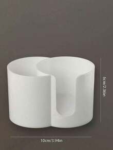 1个浴室收纳盒，二合一卸妆湿巾和化妆工具收纳盒，桌面化妆托盘 - 彩色 - 查看 3