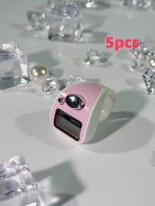 Lightweight Colorblock LED Ring Counter, Portable Manual Button Tally Counter, Resettable Mini Electronic Counter, Digital Display Multi-Color Blend, Mini Counter For Sports/Training/Prayer - Multicolor - View 26