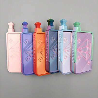 Diamond Painting Boat-Shaped Tray - A Brand New Diamond Painting Tool, With Patterns And Letters On The Surface, Using A Fully Enclosed Design To Prevent Diamonds From Falling Off. Comes With A Durable Plastic Box For Easy Display And Storage.