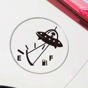 Alien Balloon Car Gas Tank Sticker | Vinyl Decal Sticker For Car Fuel Tank Door Decoration, Self-Adhesive