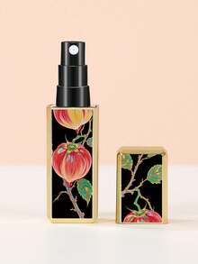 1pc 5ML Black Gold Square Perfume Sample Bottle, Refillable Travel Size Perfume Bottle