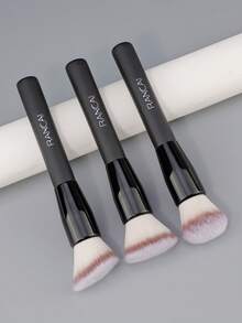 1/2/3pcs Foundation Brush For Liquid Makeup Ultra-Fine Bristles Concealer Blush Contour Liquid Cream Blending Angled Shape | No Shedding & Easy Clean | Kabuki Makeup Brush - Multicolor - View 1