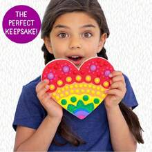 Mosaic Heart Stepping Stone, Includes 7-Inch Ceramic Stepping Stone & 6 Vibrant Paints, Mosaic Stepping Stone Kit, Paint Your Own, DIY Stepping Stone Kit for Kids Ages 8+,38259455 - Óxido marrón - Ver 2