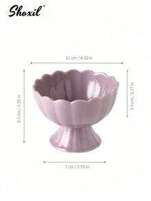 shoxil 1 chiếc bát sứ họa tiết hoa, cốc đựng kem, cốc tráng miệng, cốc kiểu Pháp, thích hợp dùng cho kem sundae, trái cây, kem, bánh pudding, đồ ăn nhẹ, gia vị. - Cốc tráng miệng - Xem 13