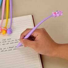 8支/24支装复活节卡通兔子摇摇乐圆珠笔，彩虹色创意装饰笔，成人派对用品/办公文具/节日装饰笔，课堂奖励学生黑色墨水笔 - 復活節搖搖筆 - 查看 7