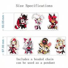 Q版地狱府限定版收藏级亚克力立牌，动漫/漫画精细桌面摆件，适用于电脑机箱、汽车、2D动漫周边，节日/生日礼物，送给朋友的理想之选 - 彩色 - 查看 5