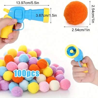 200pcs Cat Toys Plush Balls Pet Kitten Interactive Toys, Beginner Training Supplies, Including Mini Plush Balls, Elastic Plush Balls, Etc.