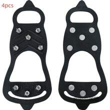 1/2 Pair Universal 8-Tooth Ice Cleats, Anti-Slip For Shoes/Boots, Suitable For Winter Hiking, Climbing, Ice Fishing And Other Activities - Multicolor - View 7