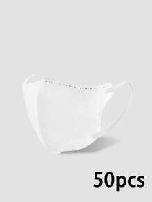 50pcs Disposable 3-Ply Thin Breathable Fashion Mixed Color Face Masks - Breathable & Comfortable, Unisex, Suitable For Outdoor Activities, Stylish & Lightweight Cloth Mask - Multicolor - View 4