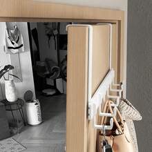 1pc High-Quality Over-The-Door Hook, Easy Installation Without Drilling. Metal Door Hook For Hanging Hats, Keys, Etc. Saves Home Space, Suitable For Entryway, Bathroom, Bedroom, Home, Dorm. Can Hang Bags, Clothes Hangers, Hobbies, Relationships. Also Can Be Used As Wall Shelf, Wall Hook, Adhesive, Door Hook, Wall Sticker. - Multicolor - View 4