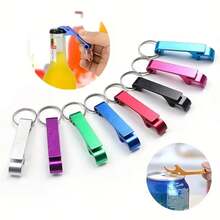 5pcs, 3pcs, 1pcs Bottle Openers, Beer Bottle Openers/Soda Bottle Openers, Keychain Bottle Openers, Aluminum Multifunctional Bottle Openers, Suitable For Parties, Festivals, And Gatherings - 彩色 - 查看 1