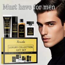 Roxelis 4pcs Men'S Luxury Fragrance Gift Set - Moisturizing Body Balm, Body Spray, Shower Gel & Aromatic Diffuser - Long-Lasting Freshness, Cleansing & Hydration - Perfect Gift For Boyfriends, Husbands, Fathers, Christmas, Valentine'S Day - Elegant Packagin - Men's Skincare Set - View 2