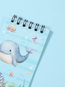 8pcs Mini Ocean Animal Spiral Notebooks, Cartoon Sea Creature Memo Pads, Tear-Off Notepads, Portable Pocket Mini Notebooks, Birthday Party Small Gifts, Ocean Theme Party Favors, Baby Shower Decorations, Gender Reveal Party Supplies, Birthday Gifts, Suitable For Daily Use, Student Gifts, Back To School Prizes, Party Favors, Underwater Party Supplies, Party Giveaways - Marine Animals - View 10