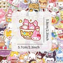 三丽鸥卡通可爱贴纸,可用于DIY手账、手机壳、桌面、橱柜装饰 - 彩色 - 查看 5
