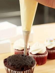 1/3pcs Stainless Steel Cream Piping Nozzles, Professional Long Eclair Piping Tips, Small Pastry Decorating Tools, Baking Supplies, Kitchen Essentials, Back To School Season - Multicolor - View 9