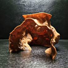 3D打印水族箱隧道洞穴装饰/模拟深陷洞穴景观装饰，适用于鱼缸，可为小型鱼类、虾类、乌龟、两栖动物提供躲藏处 - A - 查看 2