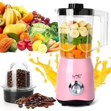 LAC Countertop Blender For Smoothies & Shakes, Double Container,3 Colors ,High Power Fruit & Vegetable Blender, Multi-Speed Kitchen Mixer For Juice, Baby Food & Frozen Drinks, - EU C Type Plug(220-240V) - View 12
