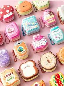 Super Mini Memo Pad 4pcs/Box Or 1pc Random, Decompression Stickers With Portable Chain, Cute Stickers Notes Stationery For Office School, Gift Back To School - Nhiều màu - Xem 2