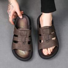 Fashionable Anti-Slip Casual Indoor Slippers - Khaki - View 3