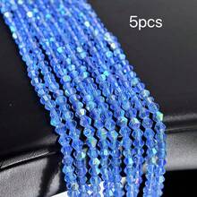 4mm Vibrant Faceted Glass Ball Beads | Sparkling Crystal Loose Beads | DIY Bracelet Necklace Phone Chain Jewelry Making Supplies | Handmade Craft Accessories - Spinel - View 36