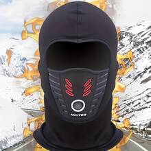 Winter Rider Warm Anti-Haze Balaclava Full Face Mask For Motorcycle Riding Cycling Ski Hood Cap Windproof Soft Outdoor Warm Bike Headwear JS3L - 黑色 - 查看 6