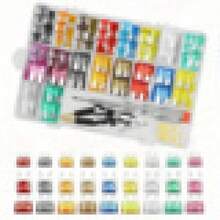 60 piezas Surtido de fusibles para automóvil Kit de fusibles de cuchilla para vehículos estándar y mini y mini de perfil bajo 2A 5A 7.5A 10A 15A 20A 25A 30A 35A con extractor de fusibles y probador de circuito - Insertos de fusibles para coche - 60 piezas - Ver 2
