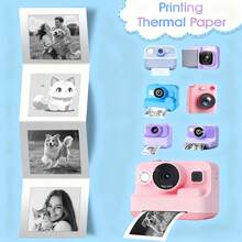 50卷迷你热敏纸，适用于即时相机便携式打印、家用照片标签、便签、白色光滑表面、照片打印补充装、笔记、图片、日记本，无需墨水，纸质包装。 - 彩色 - 查看 7