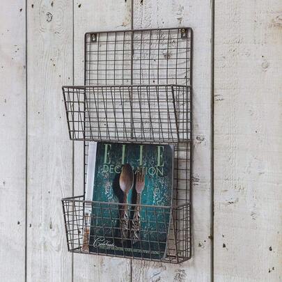 Metal Wall Mounted Living Room Office Magazine Newspapers And Catalogues Letters Storage Files Folder Hanging Organiser Racks