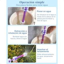 Pistolas de Agua para Fuegos Artificiales Pistola y Rociador para Juegos al Aire Libre Ideal para Jardín Playa y Verano Juguete romántico en Estilo de Fuegos Artificiales - Verde - Ver 5