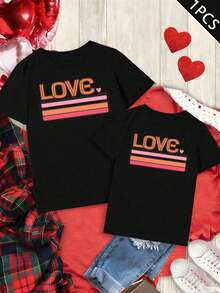 T-shirt partner con stampa grafica, materiale di alta qualità, vestibilità comoda, traspiranti, casual, design grafico - UomoNero-1PC - Visualizzare 2