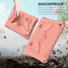 Pink Butterfly Element Shockproof High-Quality EVA Material 1pc Butterfly Stand Drop-Proof Waterproof Suitable For Multi-Brand Tablet Protective Case Spring Gift - Pink Orange - View 2