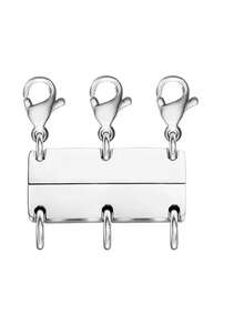 3-Layer Magnetic Necklace Clasp, 18K Gold And Silver Color, Necklace Layering Separator And Extender - Gold - View 2
