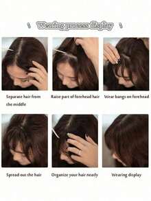 1 Tóc giả mái bằng tự nhiên, bồng bềnh, phù hợp để sử dụng hàng ngày, nhiều màu sắc để lựa chọn, dành cho nữ, có thể dùng cho các bữa tiệc và sử dụng hàng ngày, phụ kiện tóc nữ, kẹp tóc, bộ dụng cụ tạo kiểu tóc, bộ dụng cụ tạo kiểu tóc, dụng cụ làm tóc cho tiệm cắt tóc, đồ dùng làm đẹp khi đi du lịch, sản phẩm chăm sóc tóc, phụ kiện tóc. - Nhiều màu - Xem 6