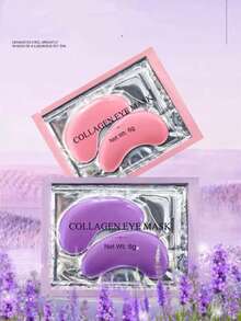 40pcs (20 Pairs) Lavender Firming And Light Lines Eye Mask Eye Care Eye Bag Moisturizing And Brightening Eye Mask Patch, Suitable For Eyes, Dark Circles, Smooth Fine Lines Gel Eye Mask, Both Men And Women Can Use - Multicolor - View 2