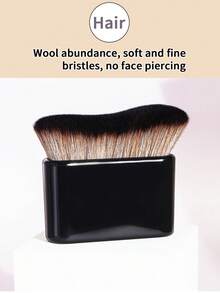 Brocha para bronceado, brocha de maquillaje corporal, brocha aplicadora de autobronceador para el Body, brocha kabuki para base, brocha para mezclar y difuminar el bronceado corporal y de piernas, brocha aplicadora para mousse bronceadora, regalo - Negro - Ver 7