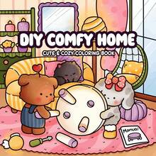 40 Pages - 200gsm, Cute DIY Coloring Book With Healing Style, DIY Guidance Elements, Black & White Color Scheme, Including Stool Details, Casual Doodles And Coloring, Suitable As A Gift For Girls, Valentine's Day Or New Year - DIY COMFY HOME - View 1