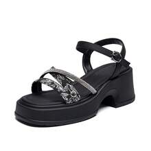 Women Platforms & Wedge Sandals - 黑色 - 查看 6