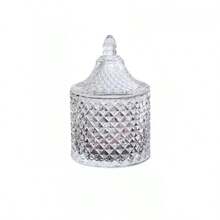 DIY Glass Jars, Transparent Candy Jars, Storage Jars, Lidded Storage Boxes, Cotton Swabs, Makeup Brushes, Pen Holders, Tea Canisters, Jewelry Boxes, Spice Jars, Multi-Purpose, Home Decor, Christmas Gifts, Home Gifts, Room Decor