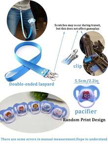 18件套 - 派对游戏：新娘送礼会礼物交换趣味活动 - 最有趣的婴儿派对游戏，男女破冰游戏，奶嘴上下摆动比赛，性别揭晓派对（蓝色） - 彩色 - 查看 8